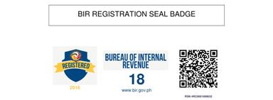 BIR Registration Seal Badge